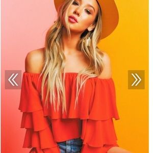 Chiffon crop top